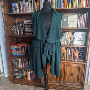 Tie Waist Flowy Vest Top 4xl